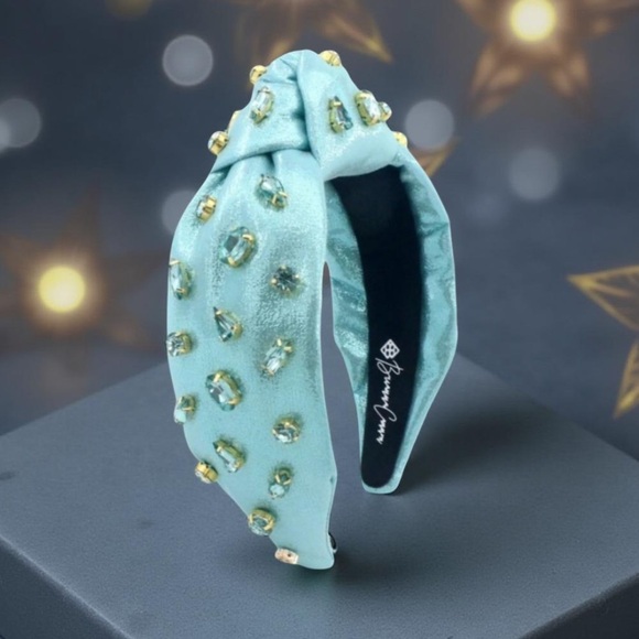 Brianna Cannon Headband Smaller Shimmer Headband with sewn crystals New - Picture 13 of 13
